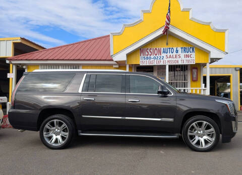 2016 Cadillac Escalade ESV for sale at Mission Auto & Truck Sales, Inc. in Mission TX