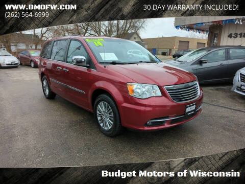 2014 Chrysler Town and Country for sale at Budget Motors of Wisconsin in Racine WI