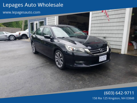 2013 Honda Accord for sale at Lepages Auto Wholesale in Kingston NH