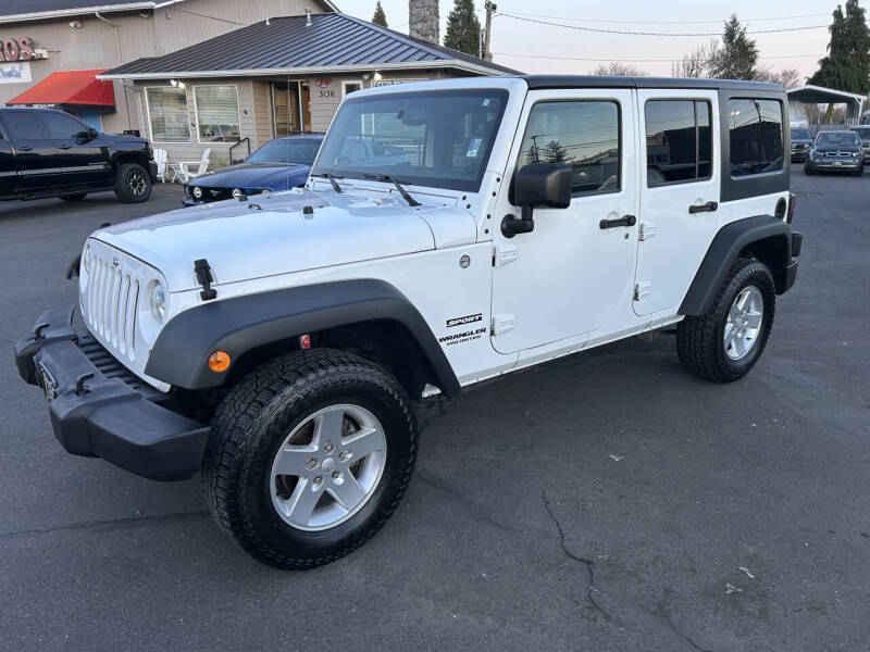 2015 Jeep Wrangler Unlimited for sale at WEST COAST CAR SALES in Salem OR