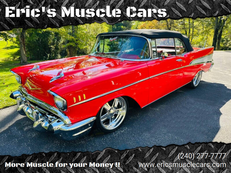 1957 Chevrolet Bel Air for sale at Eric's Muscle Cars in Clarksburg MD