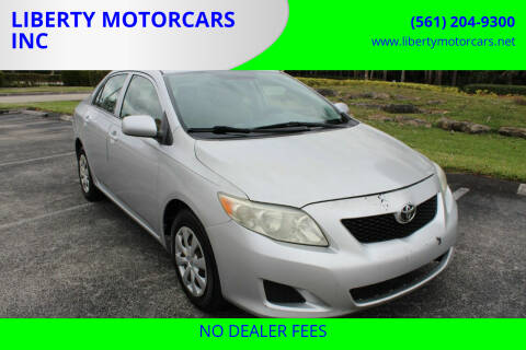 2009 Toyota Corolla for sale at LIBERTY MOTORCARS INC in Royal Palm Beach FL