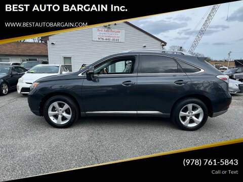 2010 Lexus RX 350 for sale at BEST AUTO BARGAIN inc. in Lowell MA