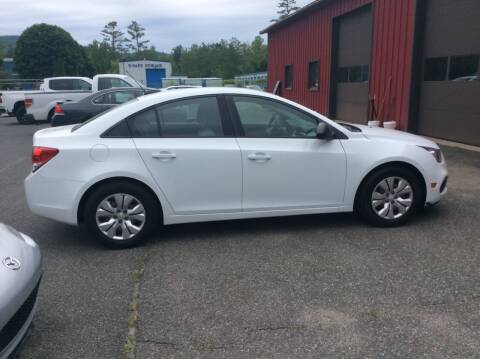 2016 Chevrolet Cruze Limited for sale at Route 102 Auto Sales  and Service in Lee MA