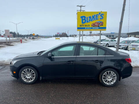 2011 Chevrolet Cruze for sale at Blake's Auto Sales LLC in Rice Lake WI