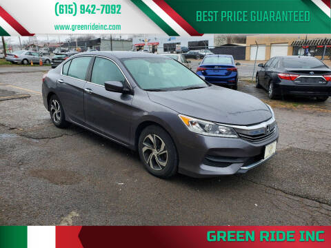 2017 Honda Accord for sale at Green Ride Inc in Nashville TN
