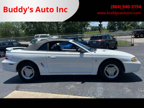 1994 Ford Mustang for sale at Buddy's Auto Inc 1 in Pendleton SC