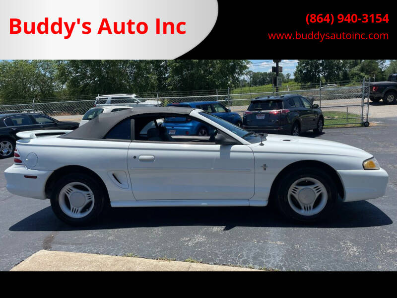 1994 Ford Mustang for sale at Buddy's Auto Inc 1 in Pendleton SC