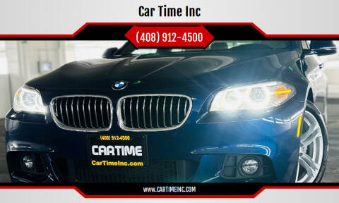 2016 BMW 5 Series for sale at Car Time Inc in San Jose CA
