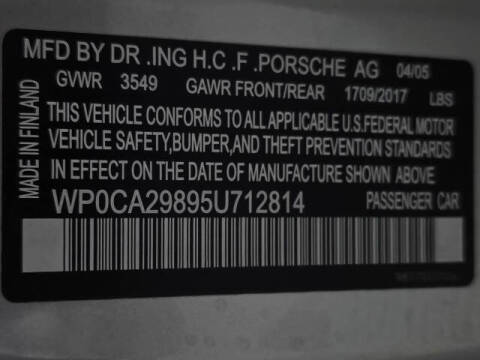 2005 Porsche Boxster