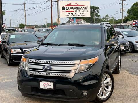 2014 Ford Explorer for sale at Supreme Auto Sales in Chesapeake VA