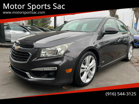 2015 Chevrolet Cruze for sale at Motor Sports Sac in Sacramento CA