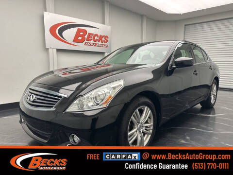 2012 Infiniti G37 Sedan for sale at Becks Auto Group in Mason OH
