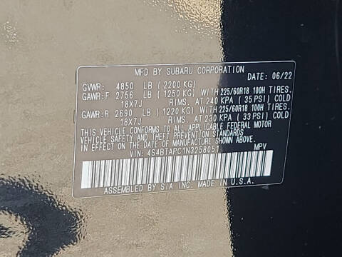 2022 Subaru Outback Touring