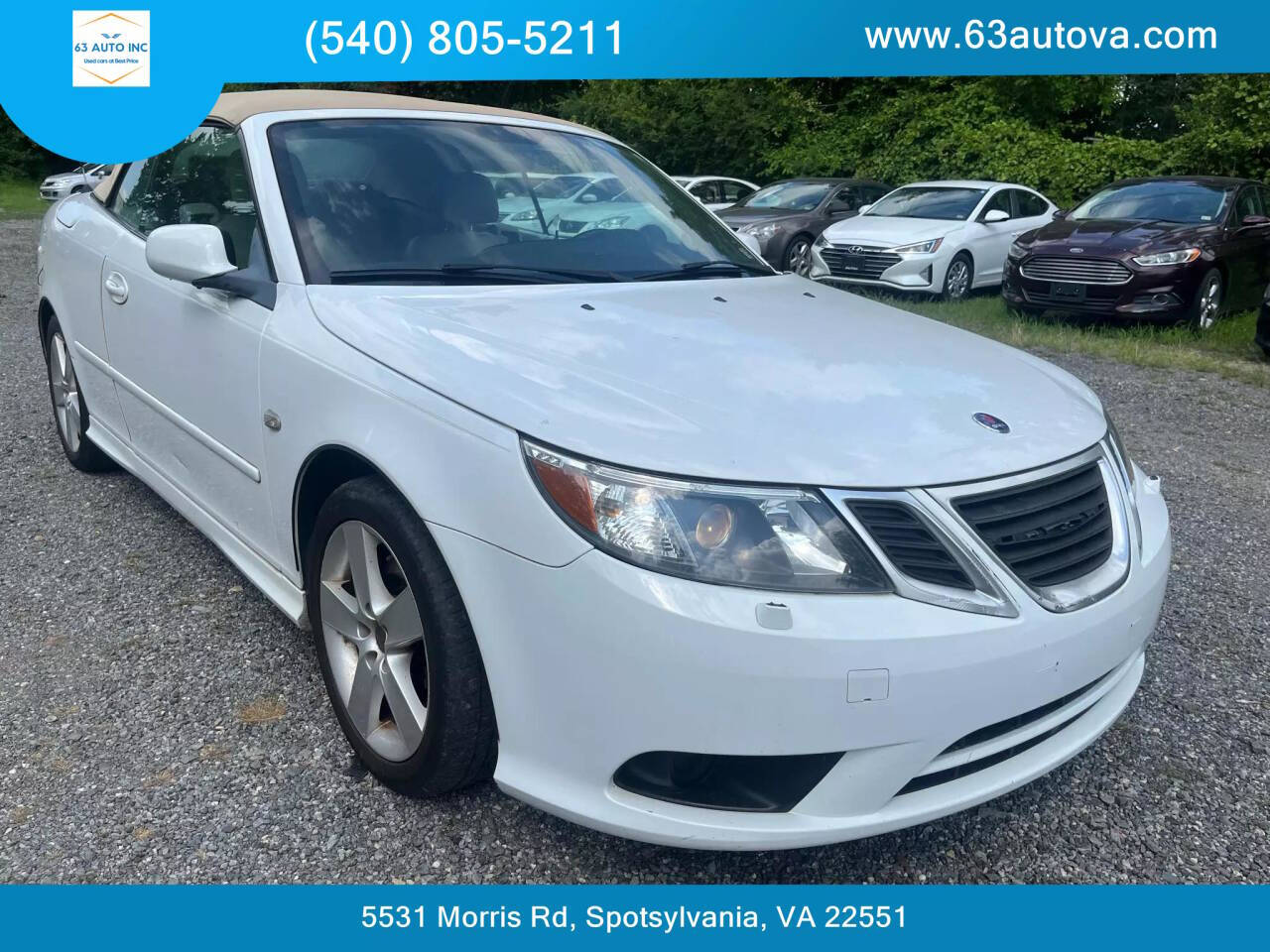 2011 Saab 9-3 for sale at 63 Auto Inc in Spotsylvania, VA