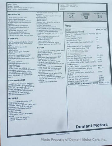 2013 Bentley Continental GT V8