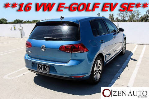 2016 Volkswagen e-Golf SE