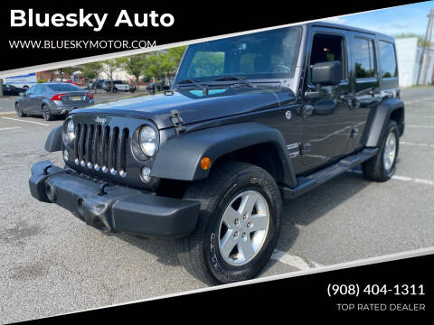 2018 Jeep Wrangler JK Unlimited for sale at Bluesky Auto in Bound Brook NJ
