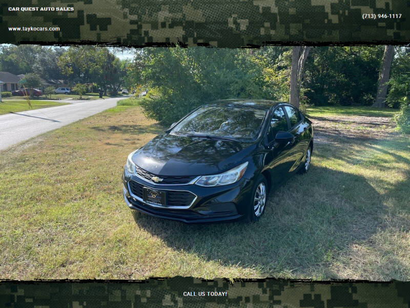 2018 Chevrolet Cruze for sale at CAR QUEST AUTO SALES in Houston TX