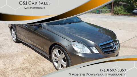 2013 Mercedes-Benz E-Class for sale at G&J Car Sales in Houston TX