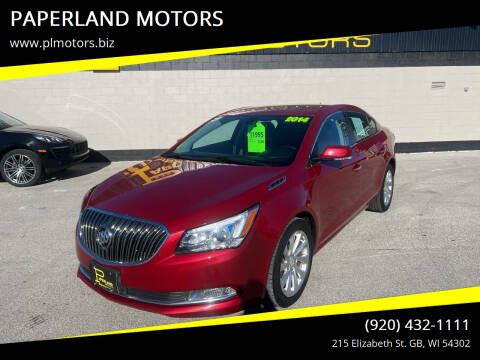 2014 Buick LaCrosse for sale at PAPERLAND MOTORS in Green Bay WI