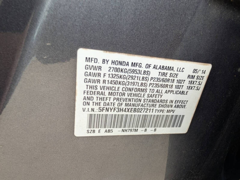 2014 Honda Pilot EX