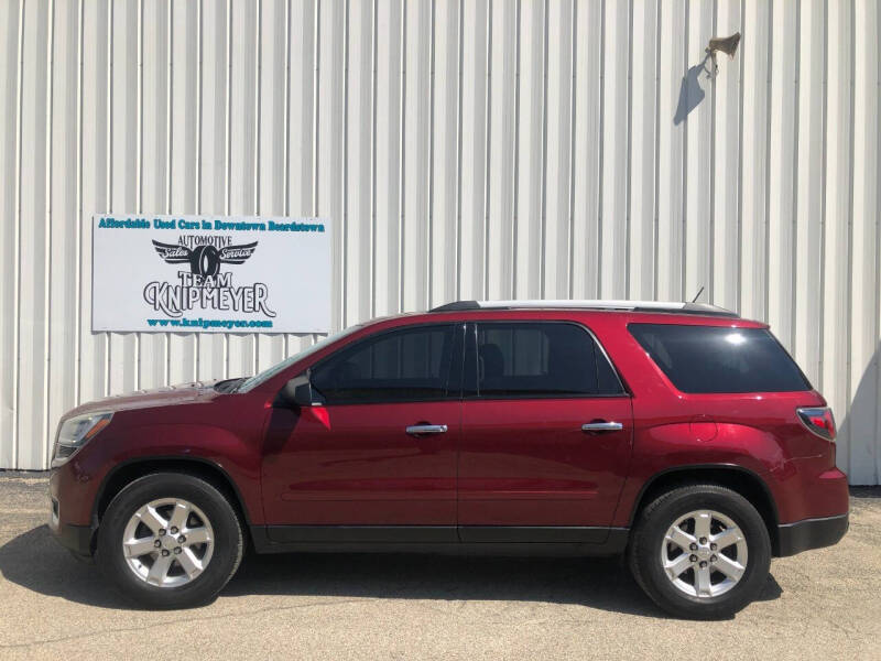 Used 2015 GMC Acadia SLE2 with VIN 1GKKVPKD2FJ169155 for sale in Beardstown, IL