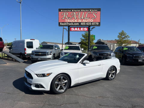 2016 Ford Mustang for sale at RAUL'S TRUCK & AUTO SALES, INC in Oklahoma City OK