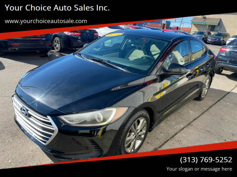 2018 Hyundai Elantra for sale at Your Choice Auto Sales Inc. in Dearborn MI