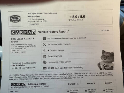 2017 Lexus NX 200t