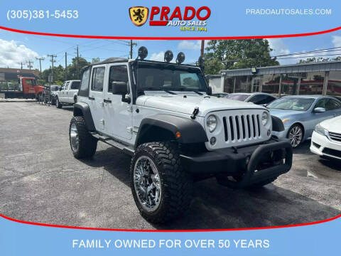 2014 Jeep Wrangler Unlimited for sale at Prado Auto Sales in Miami FL