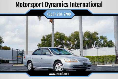 2002 Honda Accord for sale at Motorsport Dynamics International in Pompano Beach FL