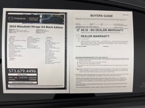 2024 Mitsubishi Mirage G4 Black Edition