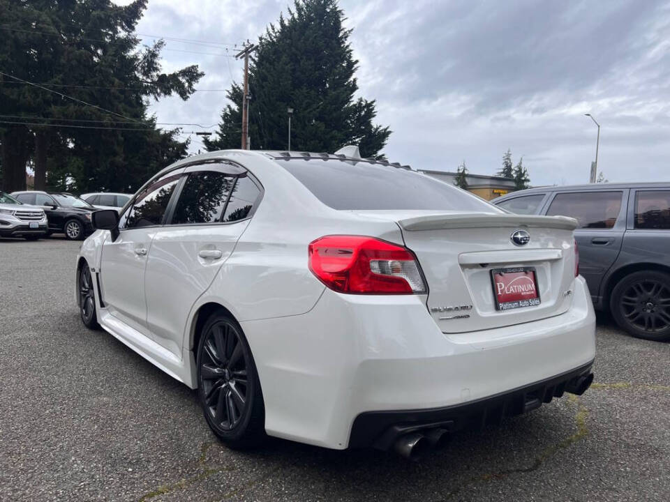 2017 Subaru WRX for sale at PLATINUM AUTO SALES INC in Lacey, WA