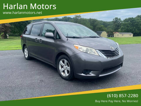 2011 Toyota Sienna for sale at Harlan Motors in Parkesburg PA