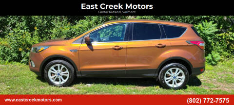 2017 Ford Escape for sale at East Creek Motors in Center Rutland VT