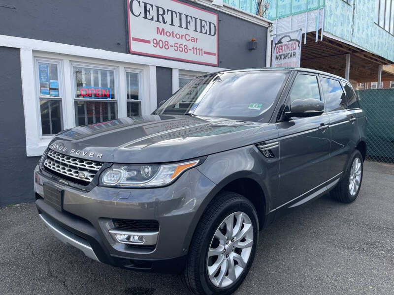 2016 Land Rover Range Rover Sport for sale at CERTIFIED MOTORCAR LLC in Roselle Park NJ