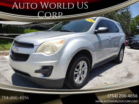 2012 Chevrolet Equinox for sale at Auto World US Corp in Plantation FL