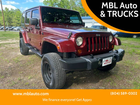 2007 Jeep Wrangler Unlimited for sale at MBL Auto & TRUCKS in Woodford VA