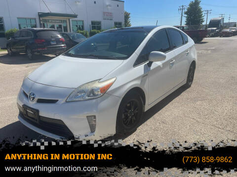 2012 Toyota Prius for sale at ANYTHING IN MOTION INC in Bolingbrook IL