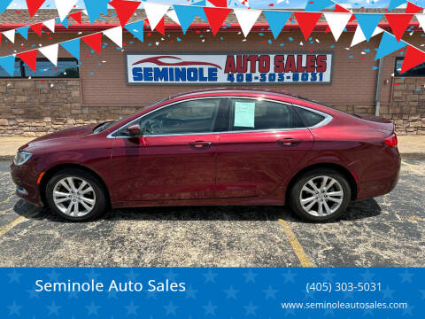 2015 Chrysler 200 for sale at Seminole Auto Sales in Seminole OK
