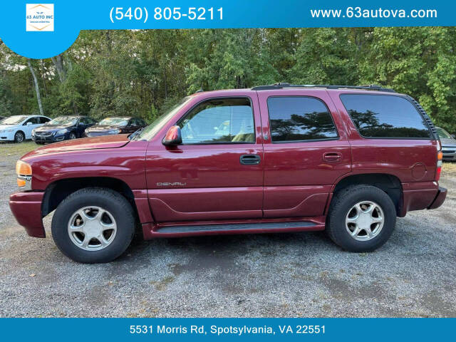 2003 GMC Yukon for sale at 63 Auto Inc in Spotsylvania, VA