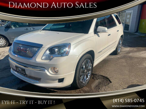 2011 GMC Acadia for sale at DIAMOND AUTO SALES LLC in Milwaukee WI