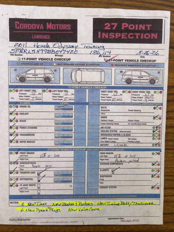 2011 Honda Odyssey Touring