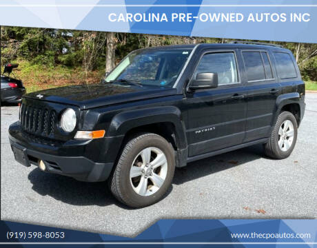 2014 Jeep Patriot for sale at Carolina Pre-Owned Autos Inc in Durham NC