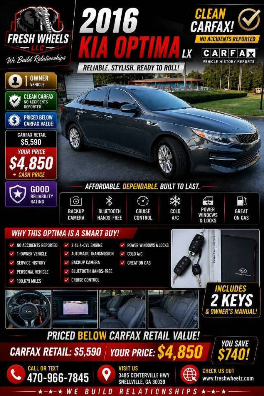 2016 Kia Optima LX