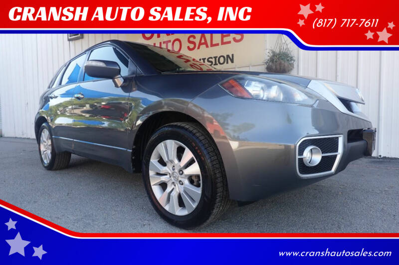 2012 Acura RDX for sale at CRANSH AUTO SALES, INC in Arlington TX