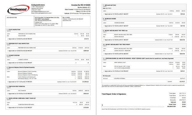 2019 Porsche 718 Cayman