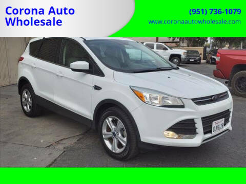 2016 Ford Escape for sale at Corona Auto Wholesale in Corona CA