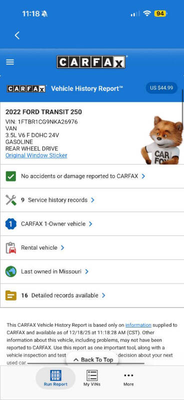 2022 Ford Transit 250